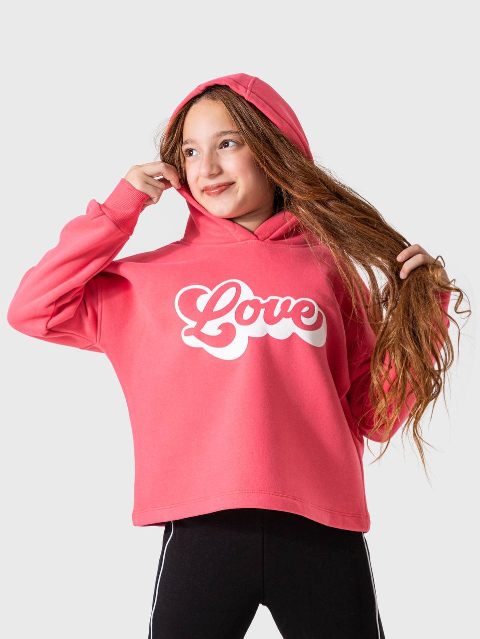Oversized hooded sweatshirt