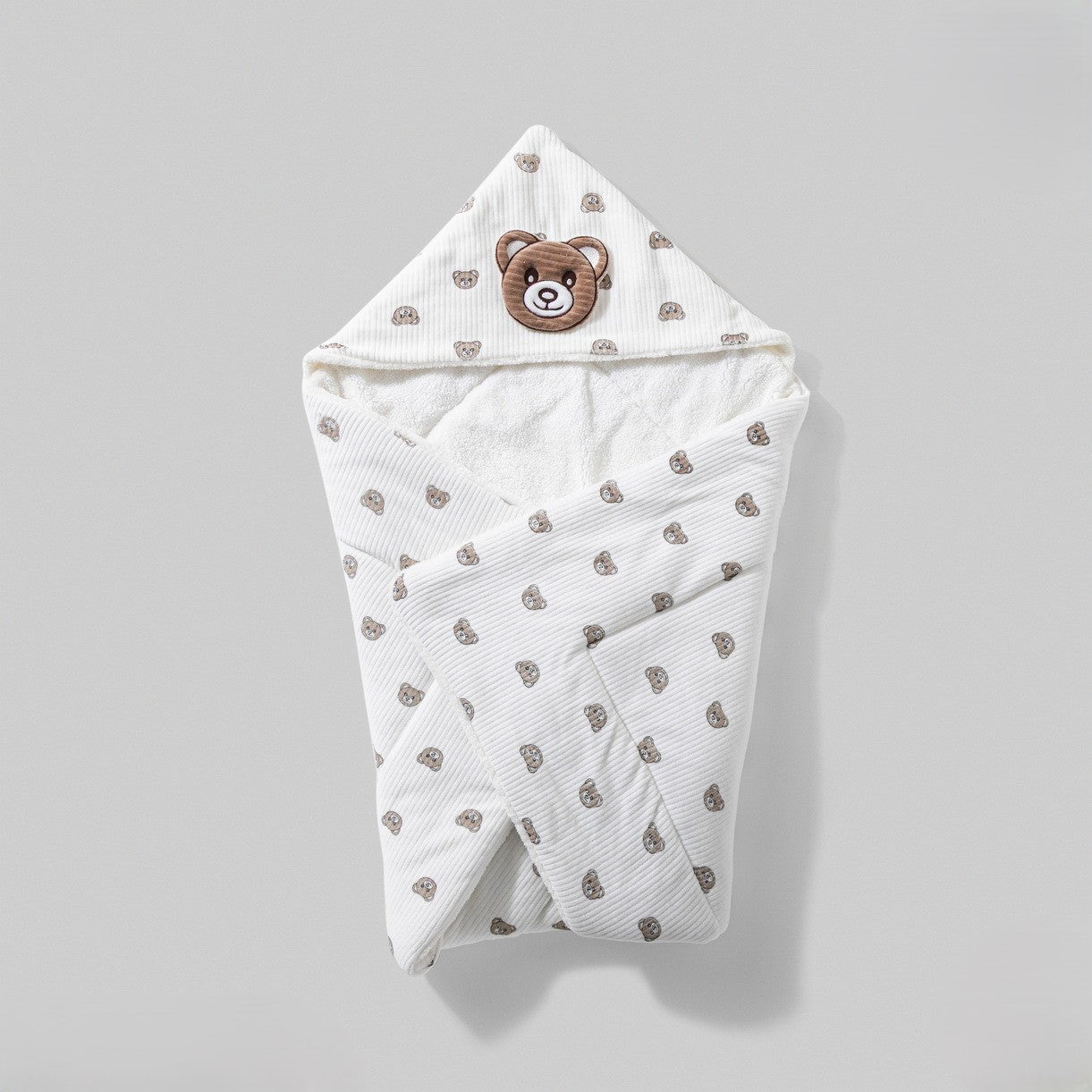 بطانية قطيفة مبطنة فرو بيبي فيس