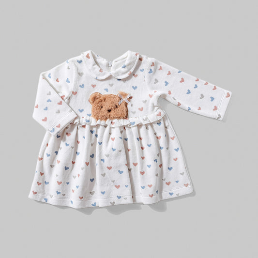 فستان قطيفة هارت