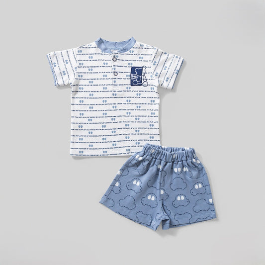 طقم قطن شورت هني بن