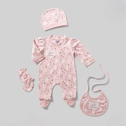 مجموعة سالوبيت 4 قطع ليف سيلفر