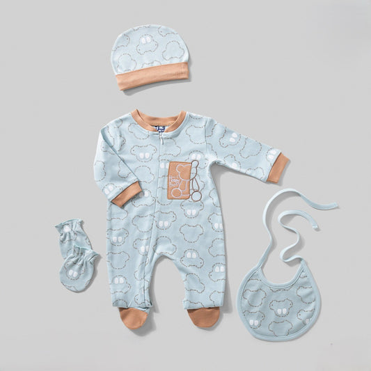 مجموعة سالوبيت 4 قطع قطن هني بن