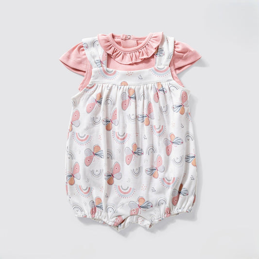 سالوبيت قطن حمالات مع بدي نص كم بترفلاي