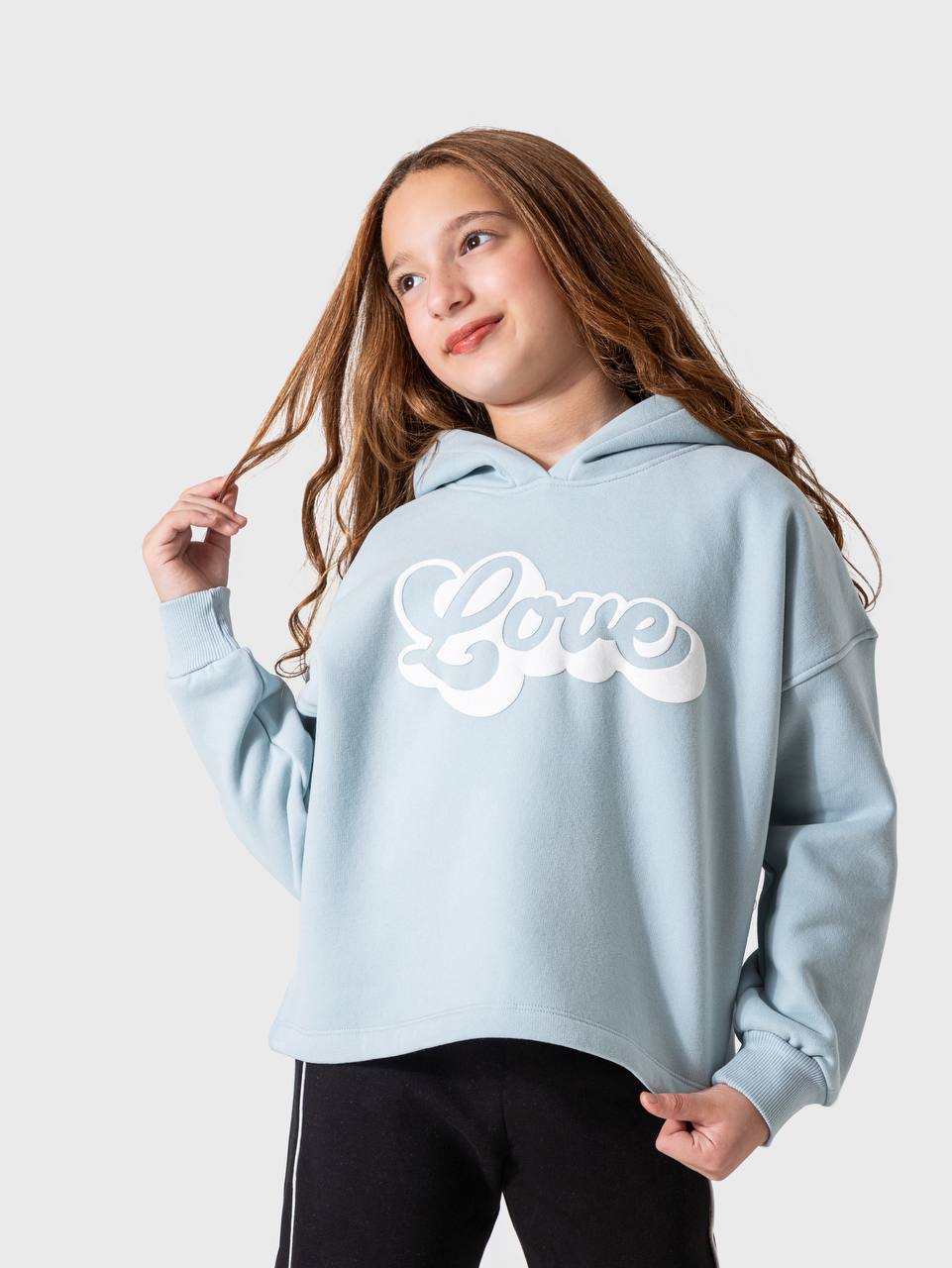 Oversized hooded sweatshirt