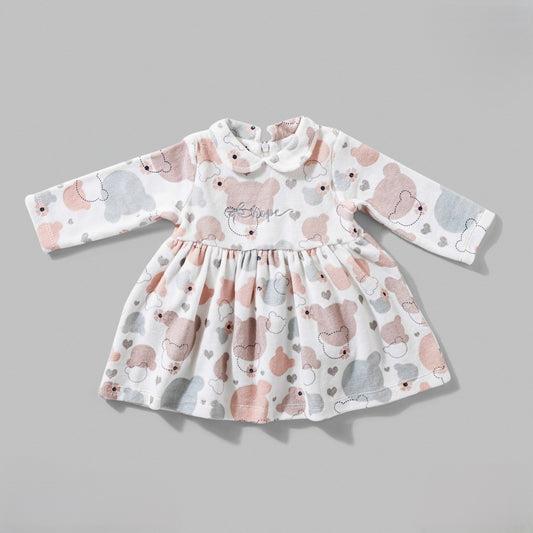 فستان قطيفة عادي ميني فيس