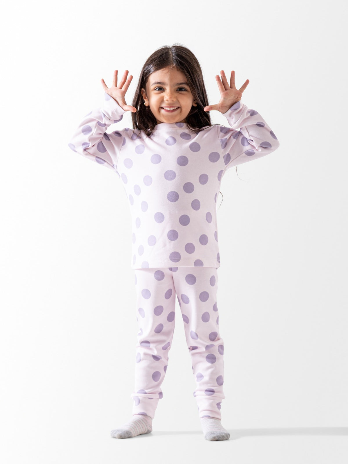 lavender polka طقم تدفئة