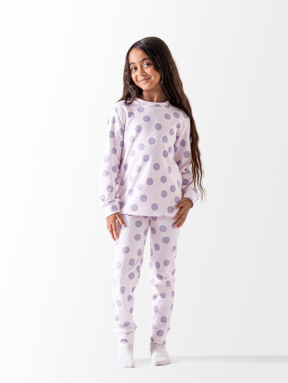lavender polka طقم تدفئة