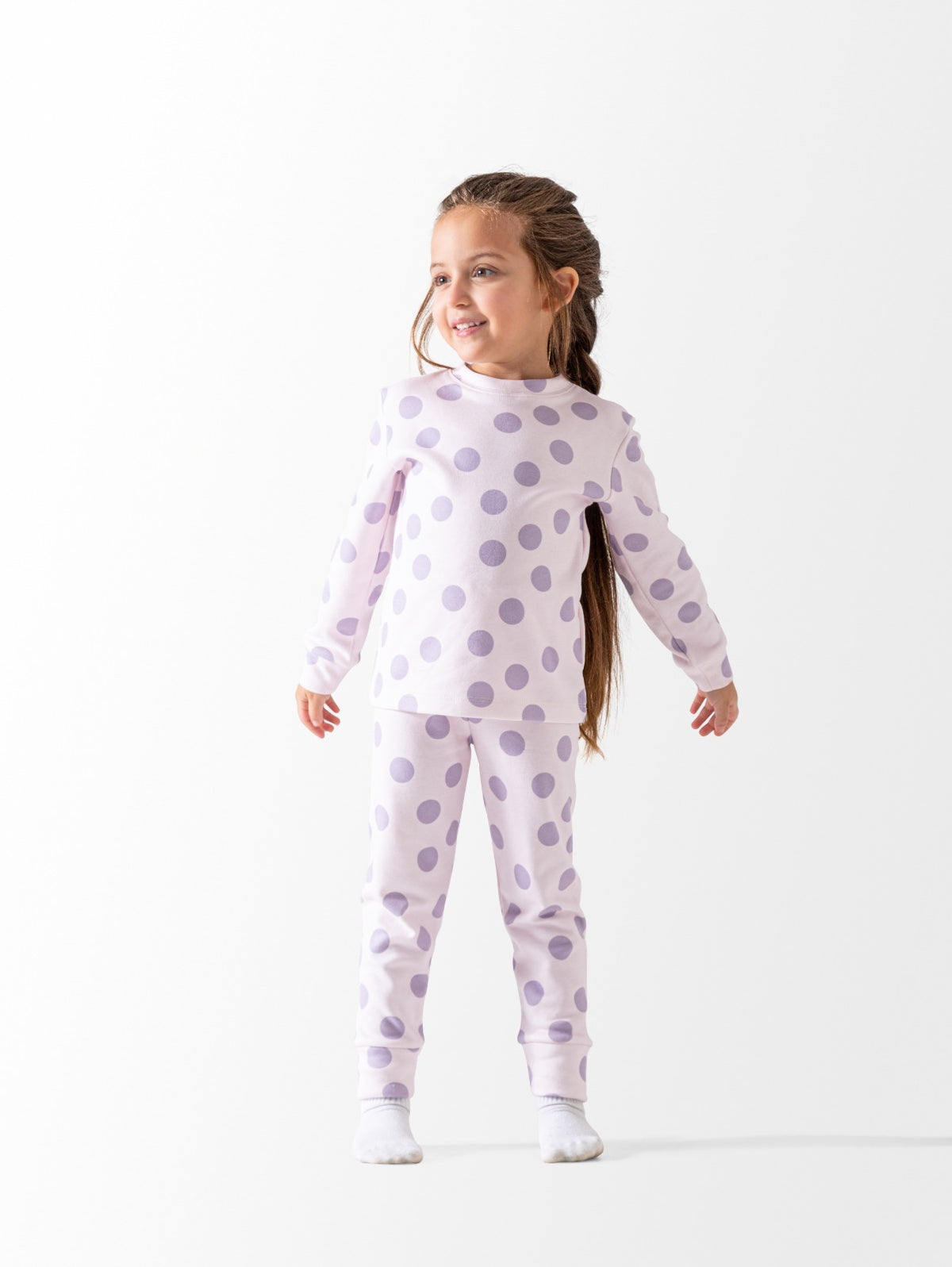 lavender polka طقم تدفئة